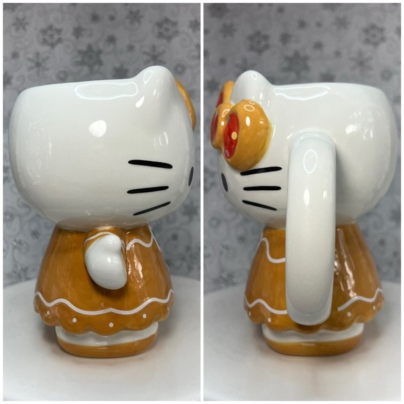 Christmas Sanrio Hello Kitty Holiday Themed Ceramic Mugs -Candy Cane-GIngerbread - Picture 12 of 12